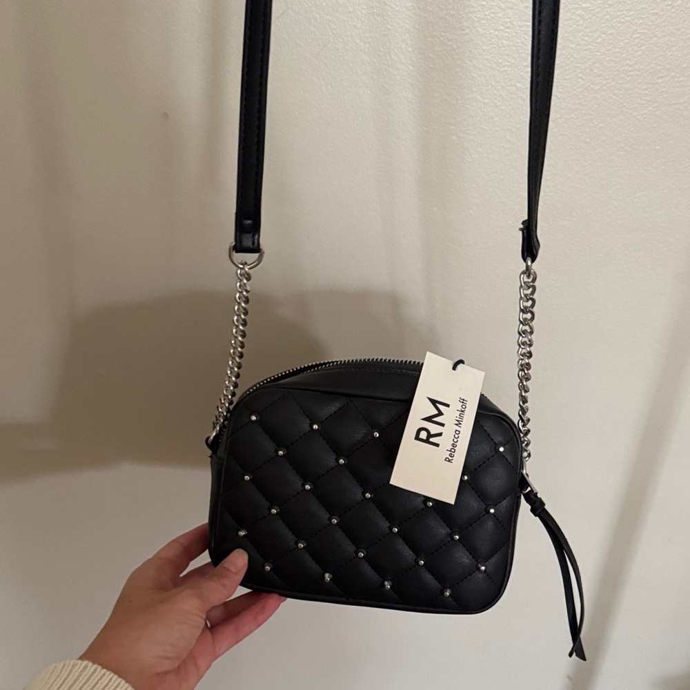 Rebecca Minkoff Black Quilted Crossbody Bag - Picture 4 of 5